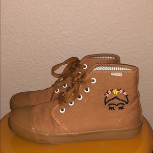 Tan sneakers
